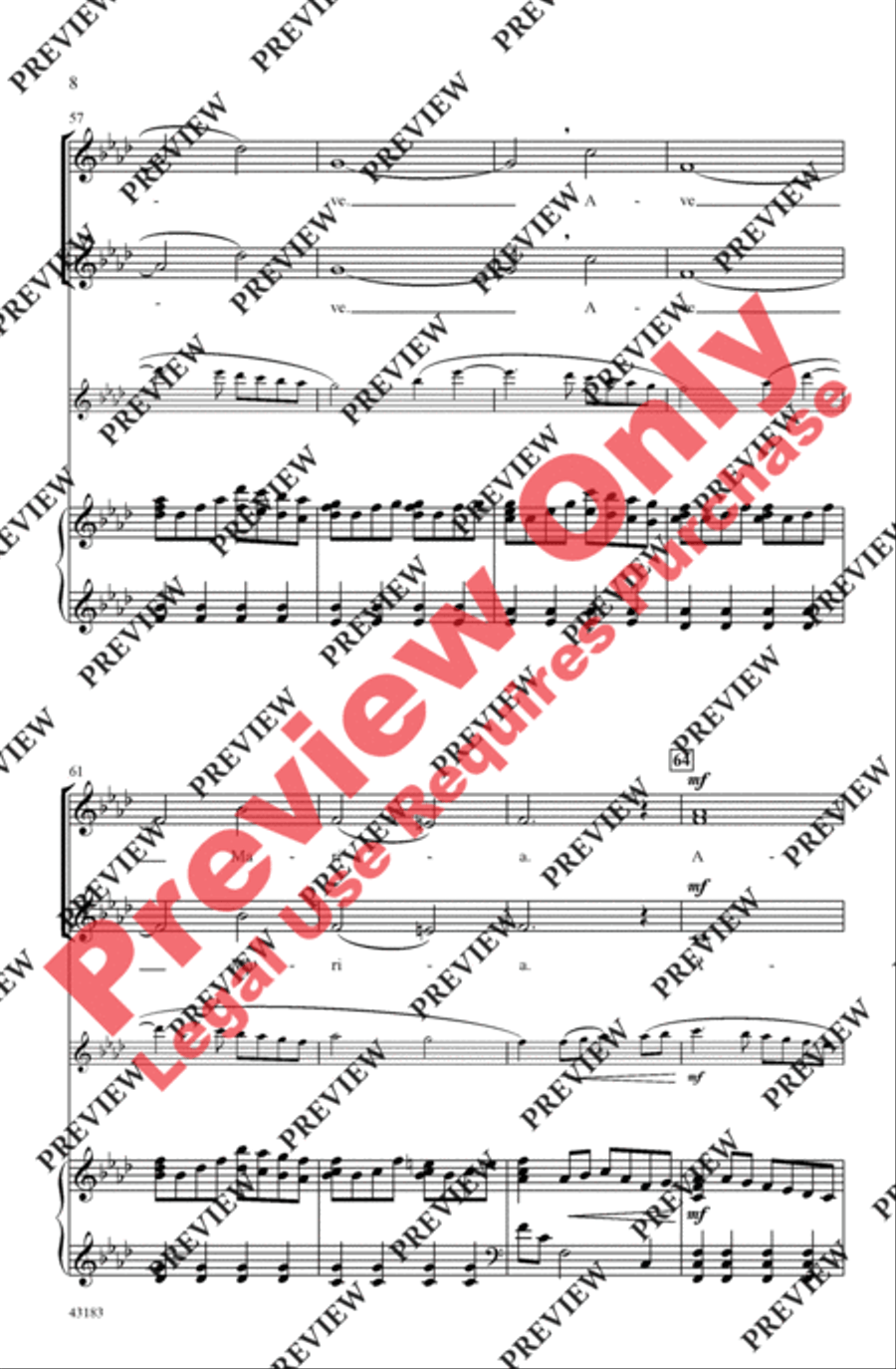 Ave Maria Women's Choir scores gallery preview page 8