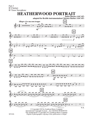 Heatherwood Portrait - Clarinet 3