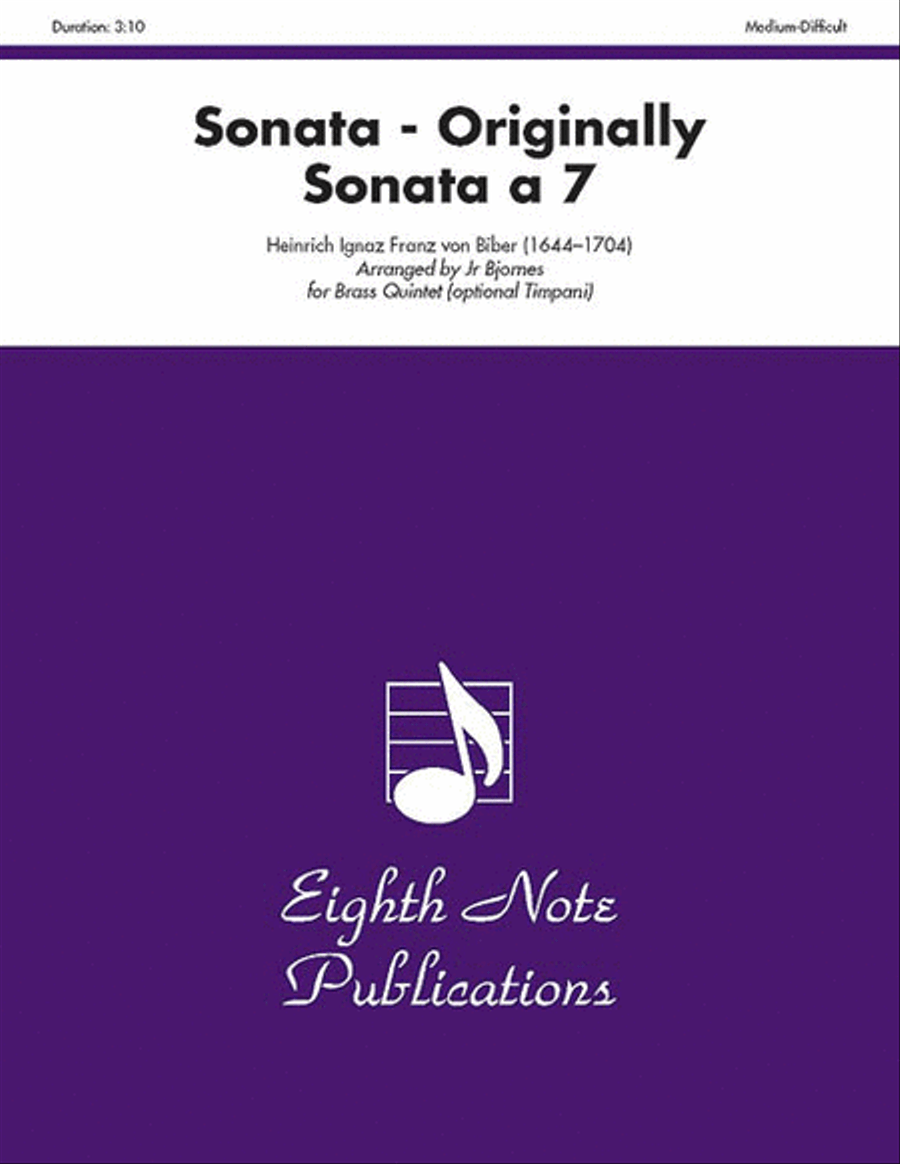 Sonata (Originally Sonata a 7) Brass Ensemble scores gallery preview page 1