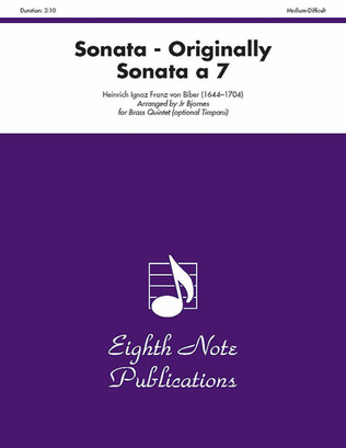 Sonata (Originally Sonata a 7)