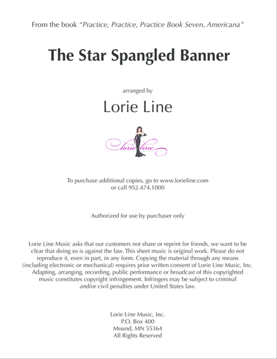 The Star Spangled Banner The Star Spangled Banner Easy Piano scores gallery preview page 1