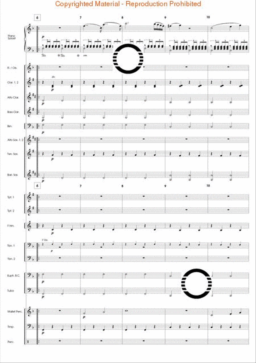 Classical Suite for Piano and Concert Band Concert Band scores gallery preview page 3