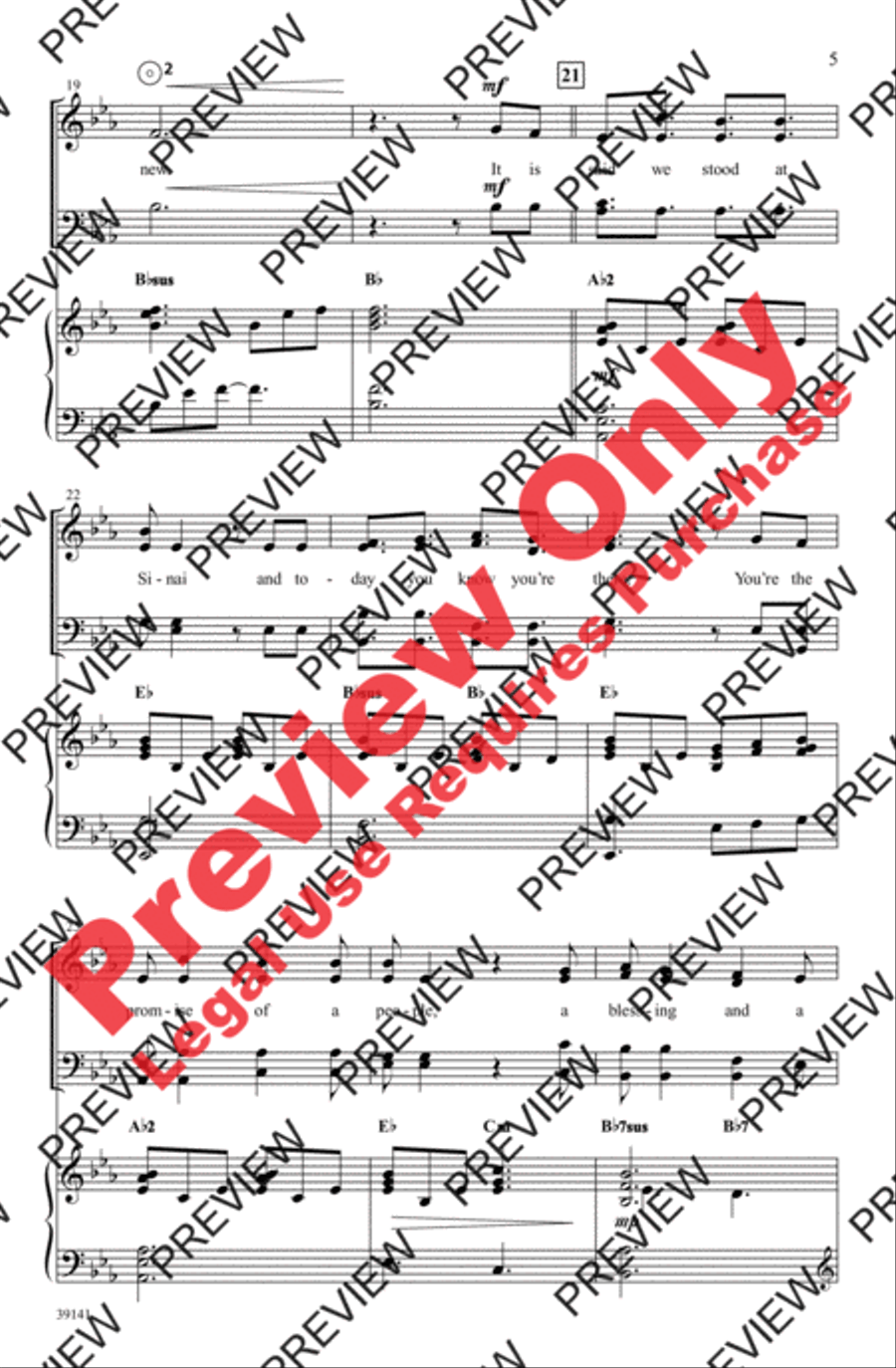 Taking Your Place 4-Part scores gallery preview page 5