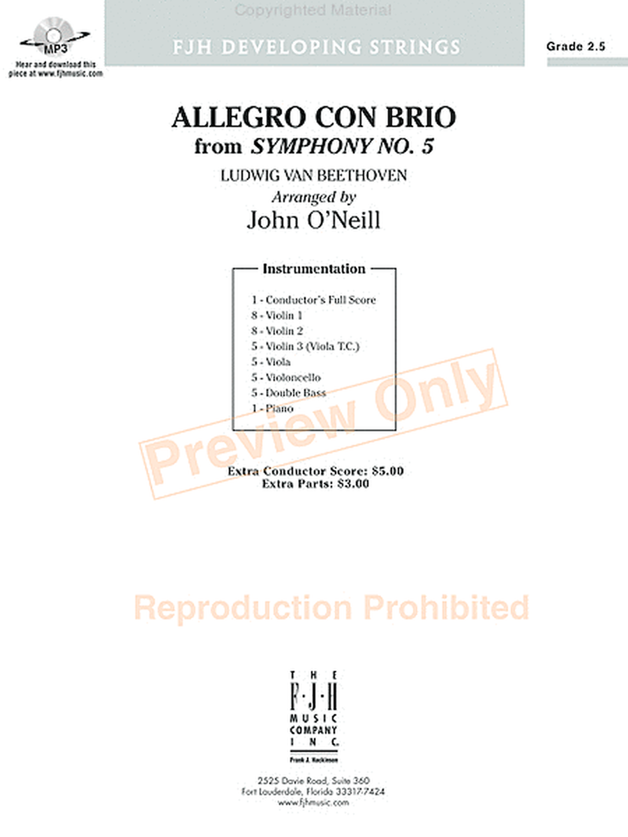 Allegro con brio from Symphony No. 5 image number null
