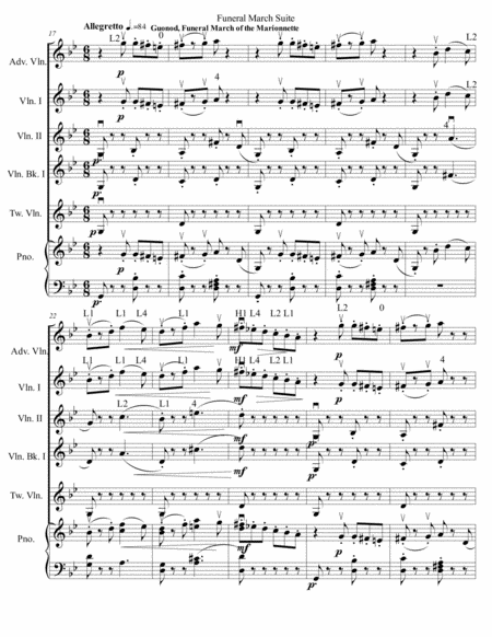 Funeral March Suite for Mixed-Level Violin Ensemble image number null