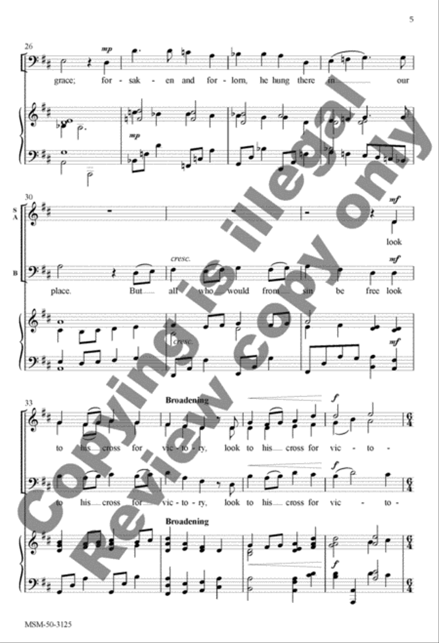Deep Were His Wounds Deep Were His Wounds 3-Part scores gallery preview page 4