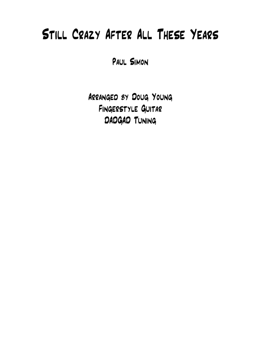 Still Crazy After All These Years Electric Guitar scores gallery preview page 1
