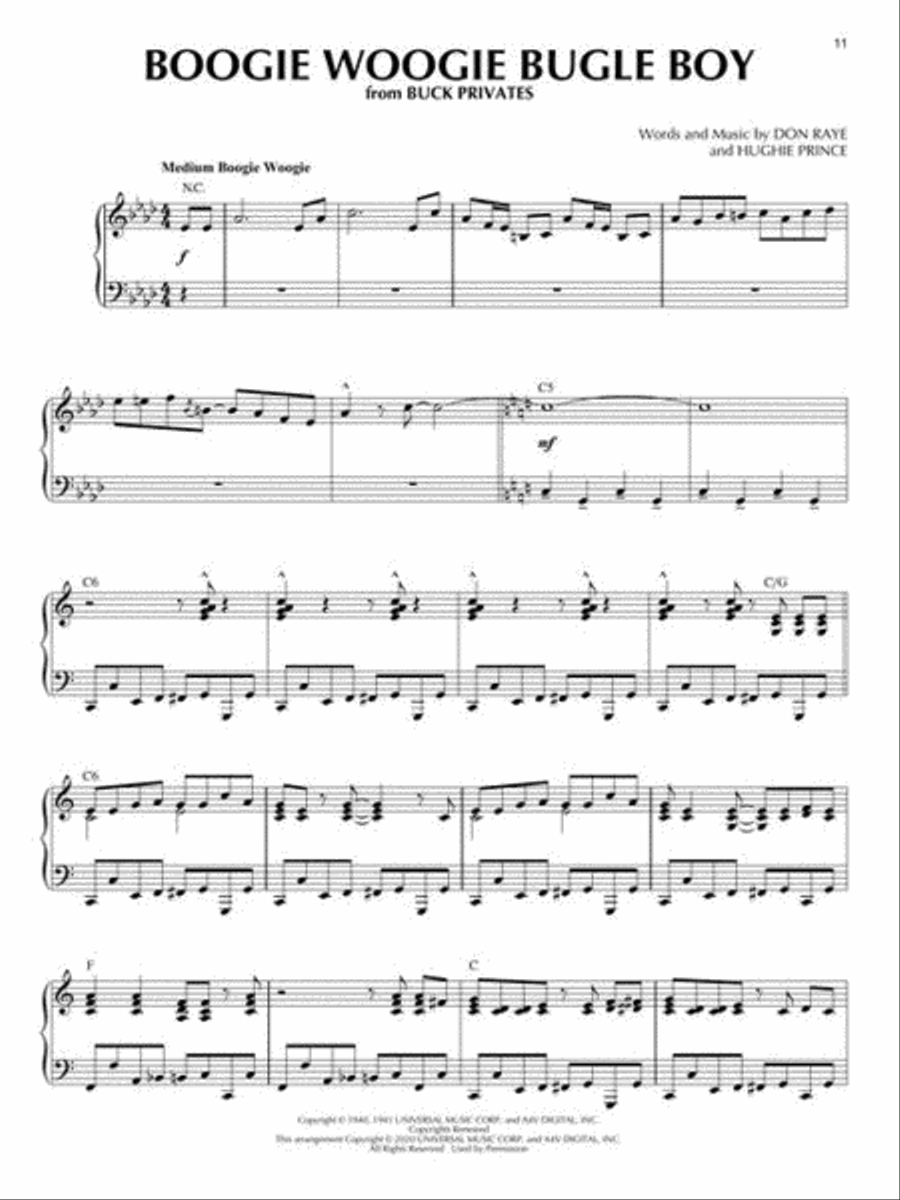 Big Band Era Piano Solo scores gallery preview page 6