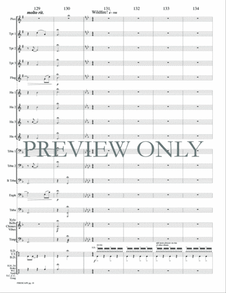 Firescape Firescape Small Ensemble scores gallery preview page 20