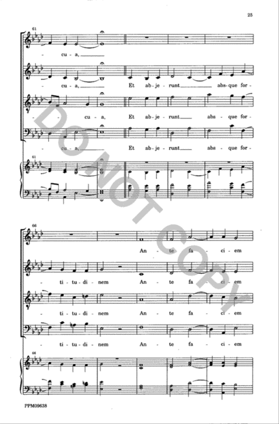 Lamentations of the Prophet Jeremiah 4-Part scores gallery preview page 26