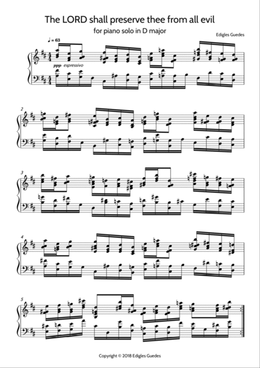 The LORD shall preserve thee from all evil Piano Method scores gallery preview page 2