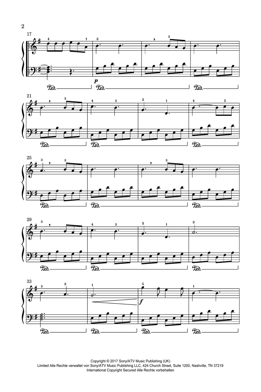 Perfect Perfect Easy Piano scores gallery preview page 2