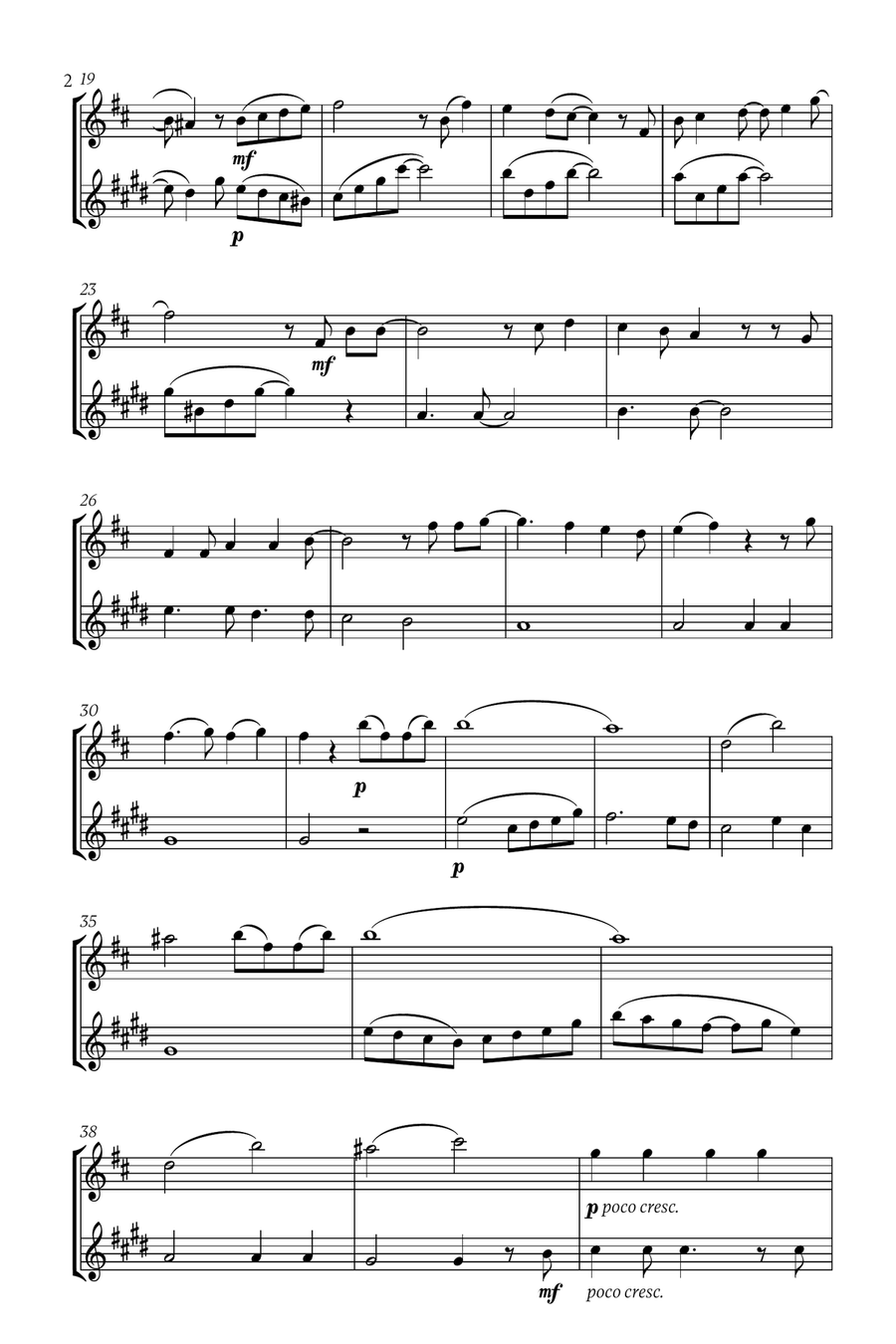 Mary, Did You Know? Mary, Did You Know? Trumpet Duet scores gallery preview page 2