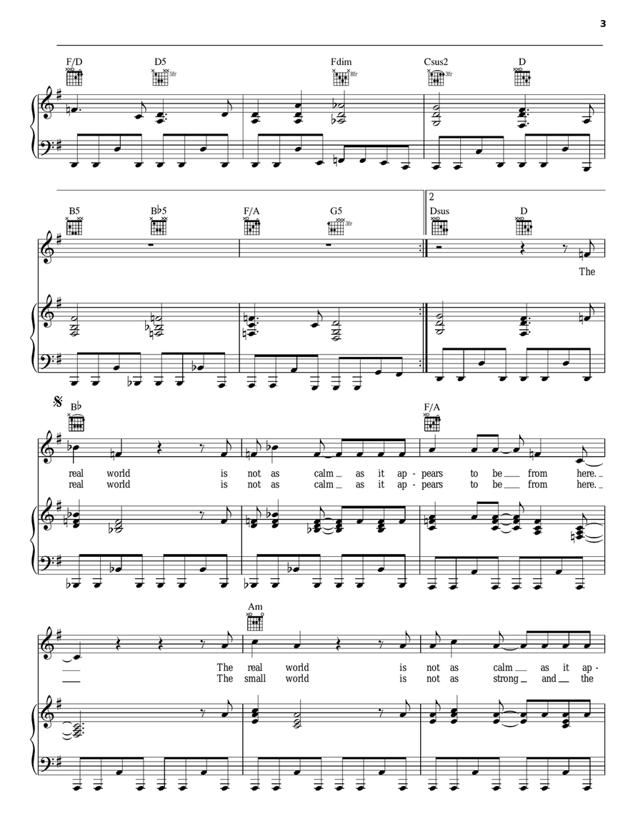 Best Of Both Worlds Best Of Both Worlds Piano, Vocal, Guitar scores gallery preview page 3