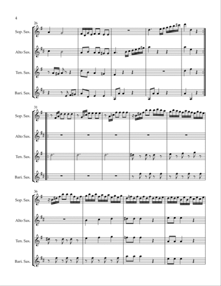 Con Spirito Woodwind Quartet scores gallery preview page 4