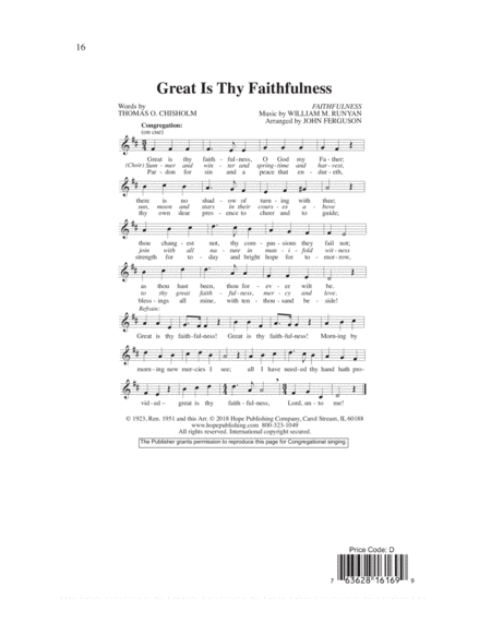 Great is Thy Faithfulness image number null