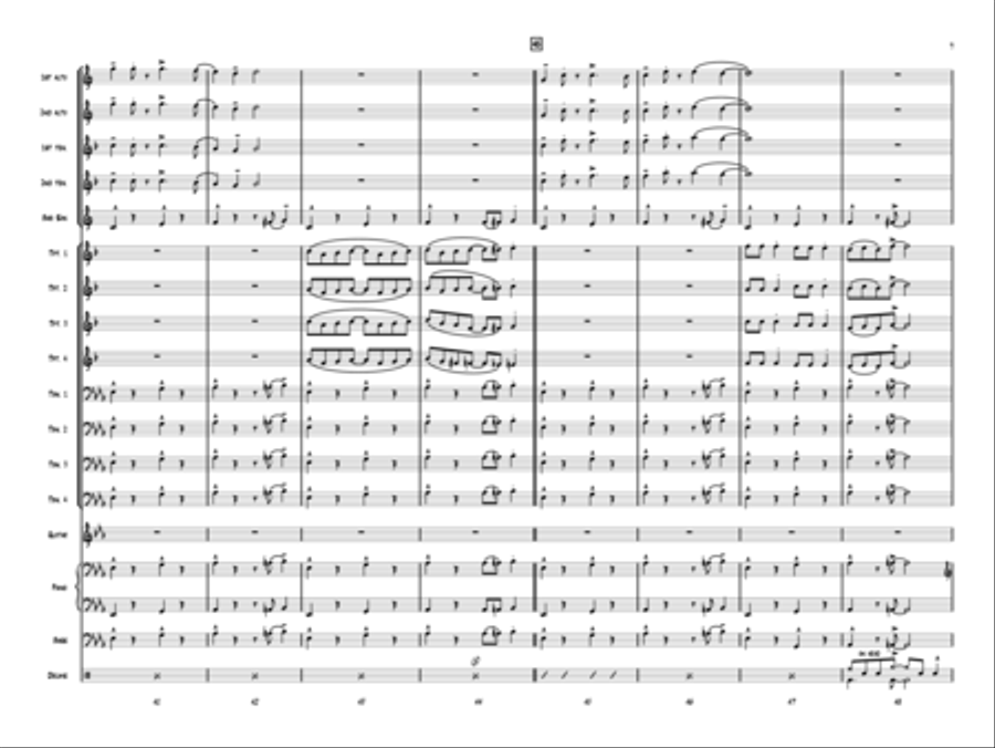 Hark The Herald Angels Swing! Jazz Ensemble scores gallery preview page 7