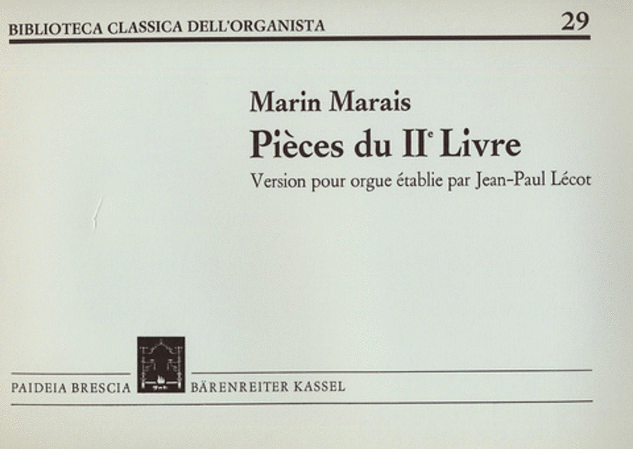 Pièces du IIe livre