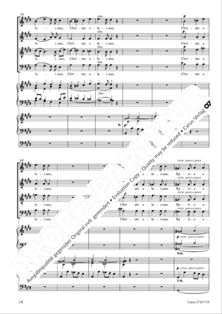 Messe solennelle en ut diese mineur 4-Part scores gallery preview page 15
