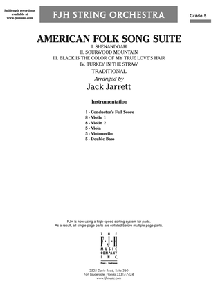 American Folk Song Suite: Score