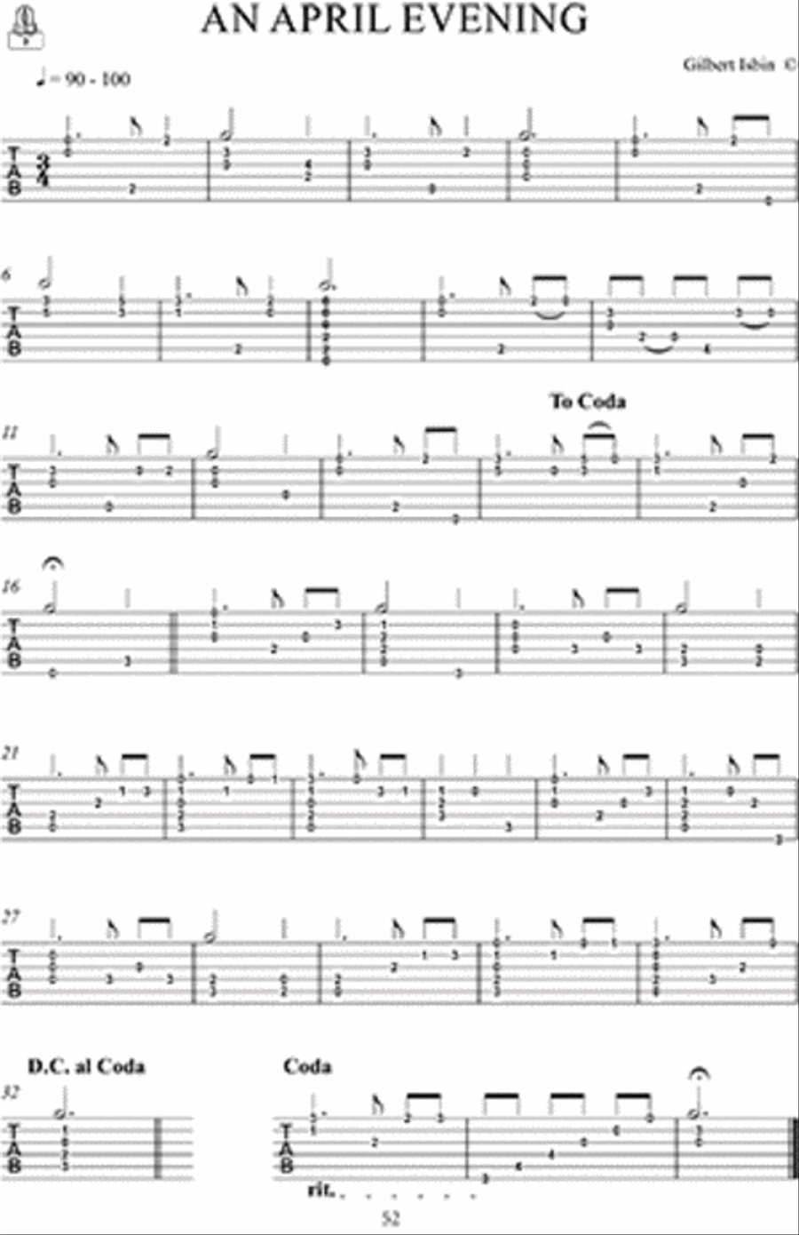 24 Pieces for Guitar by Gilbert Isbin Classical Guitar scores gallery preview page 3