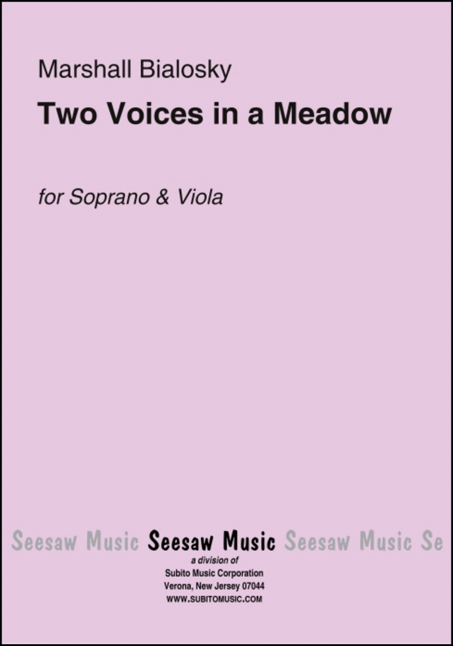 Two Voices in a Meadow Two Voices in a Meadow Choir scores gallery preview page 1