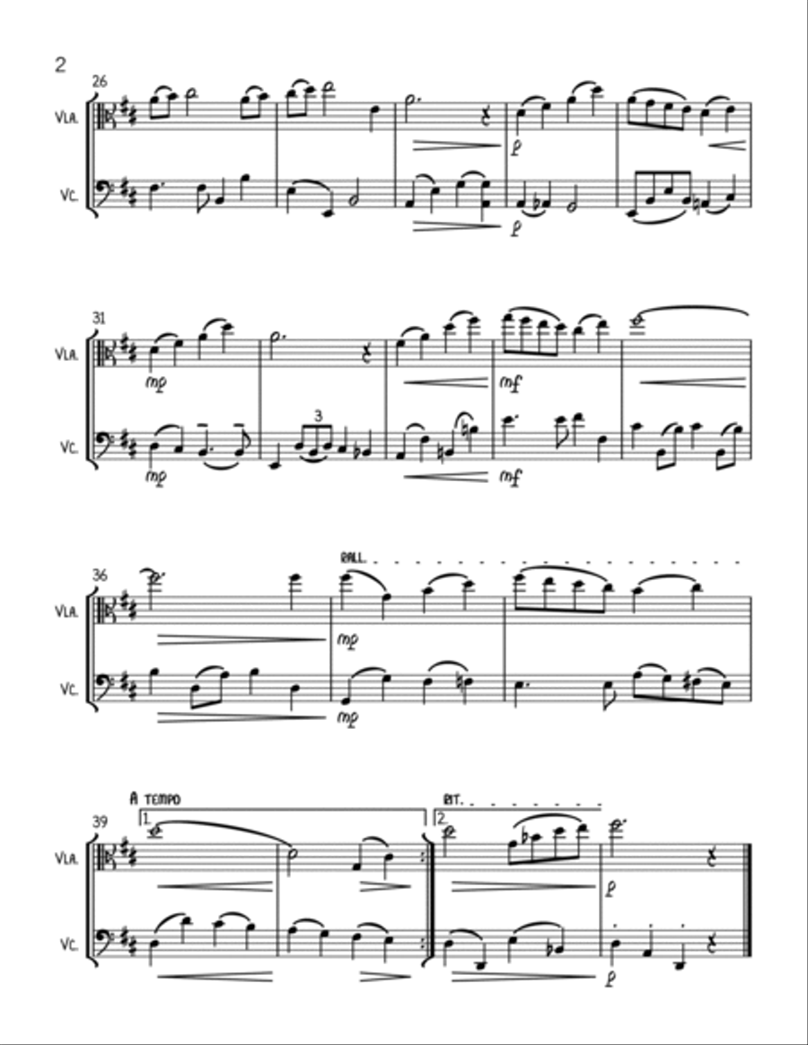 Have Yourself A Merry Little Christmas String Duet scores gallery preview page 2