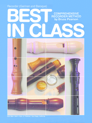 Book cover for Best in Class Recorder Method - German and Baroque