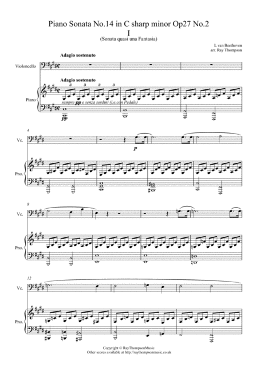 Beethoven: Piano Sonata No.14 in C# minor Op 27 No.2 (