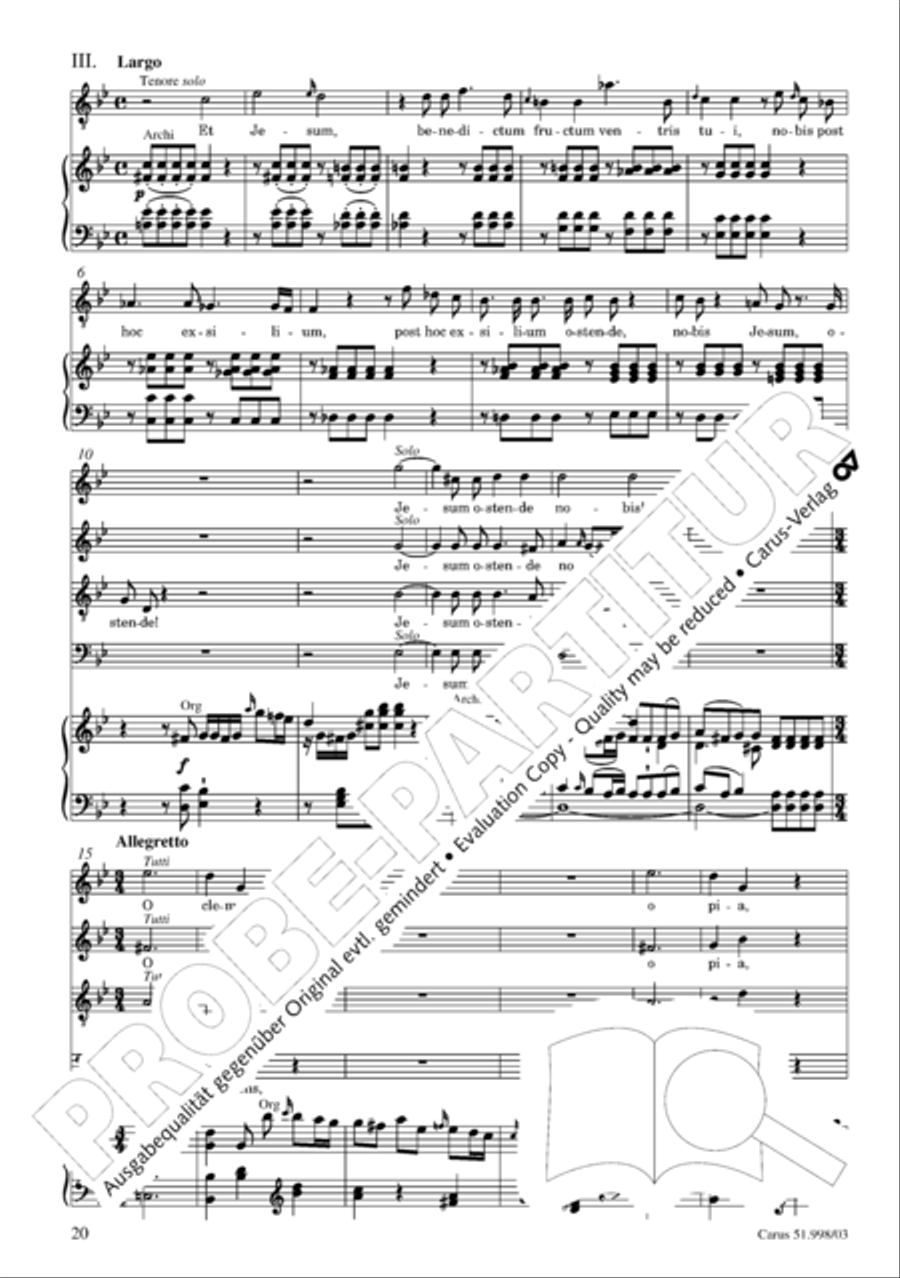 Salve Regina in g Salve Regina in g 4-Part scores gallery preview page 21