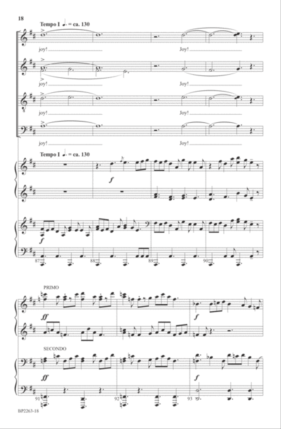 Joy to the World! 4-Part scores gallery preview page 18