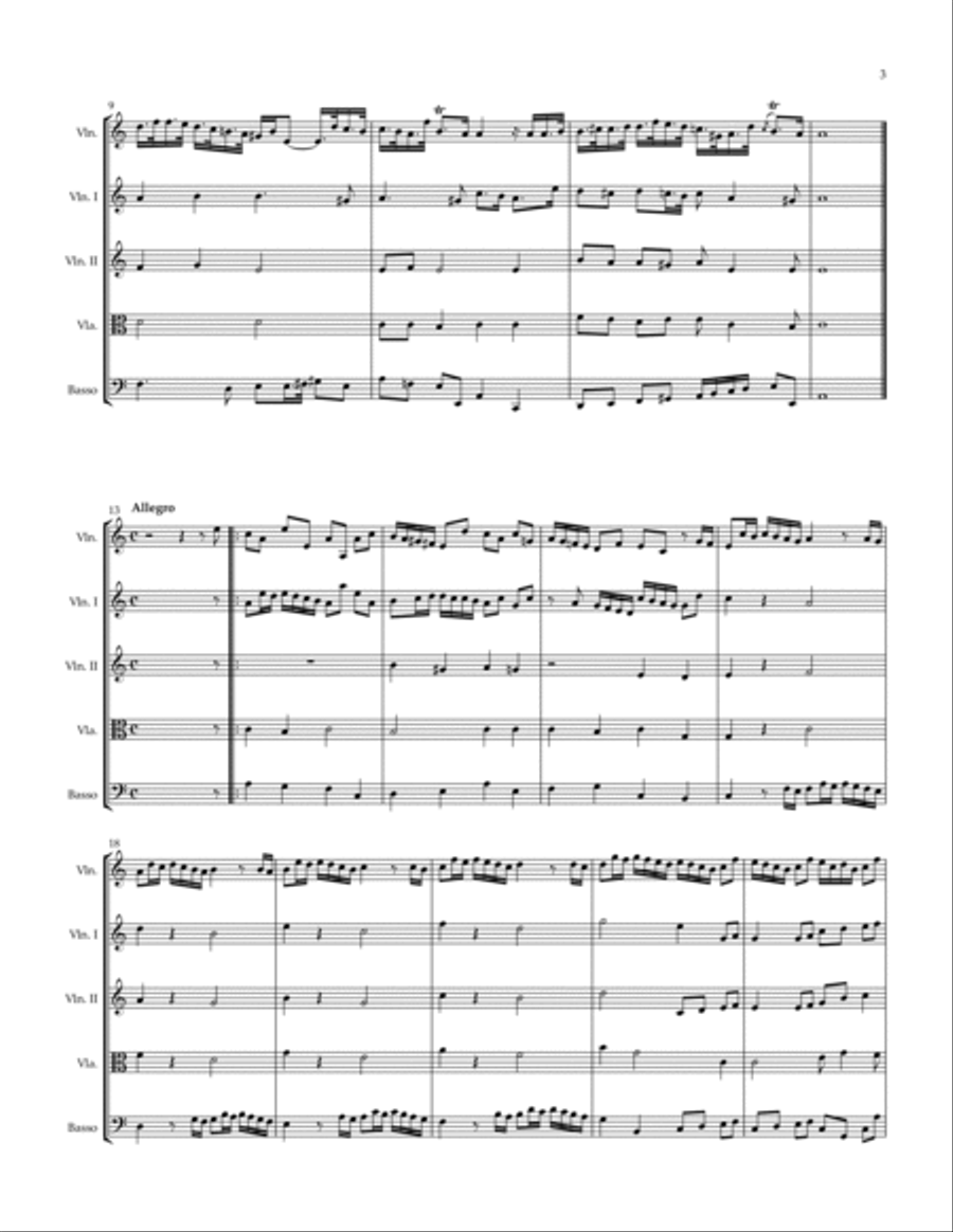 Sonata Op. 19 #1 String Orchestra scores gallery preview page 3