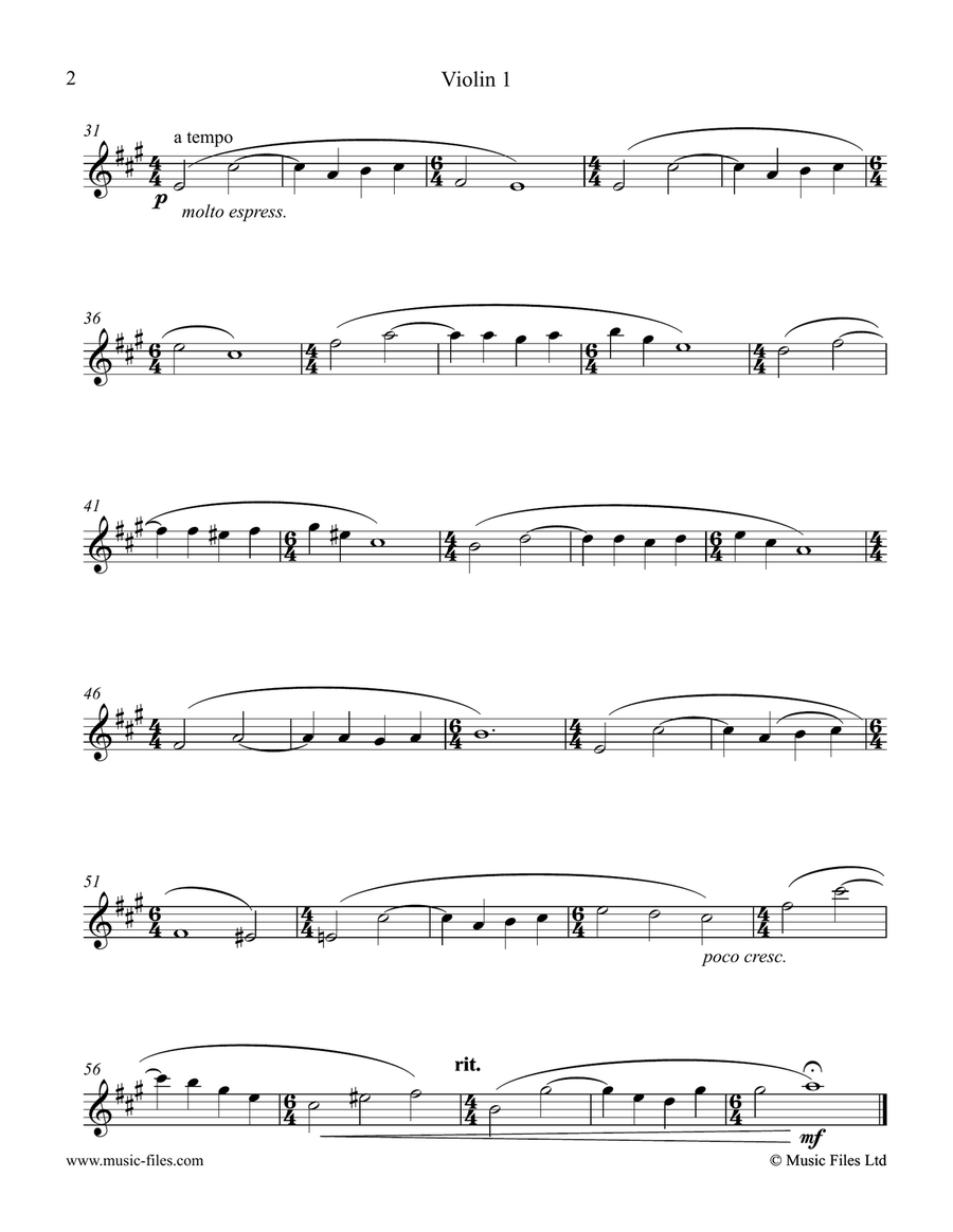 Melancholy Lento - String Quintet String Orchestra scores gallery preview page 5