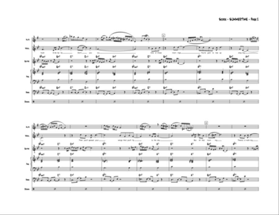 Summertime Jazz Ensemble scores gallery preview page 3