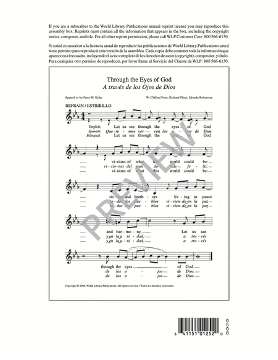 Through the Eyes of God Through the Eyes of God 4-Part scores gallery preview page 12