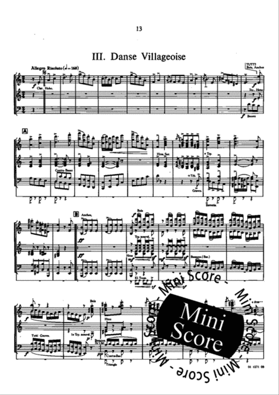 Trois Pieces Pittoresques Concert Band scores gallery preview page 17