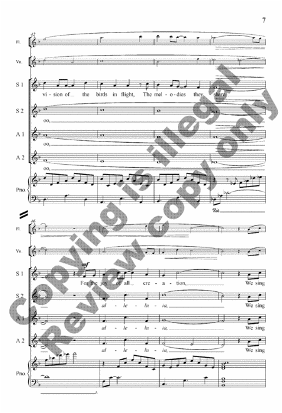 We Sing Alleluia We Sing Alleluia Women's Choir scores gallery preview page 22