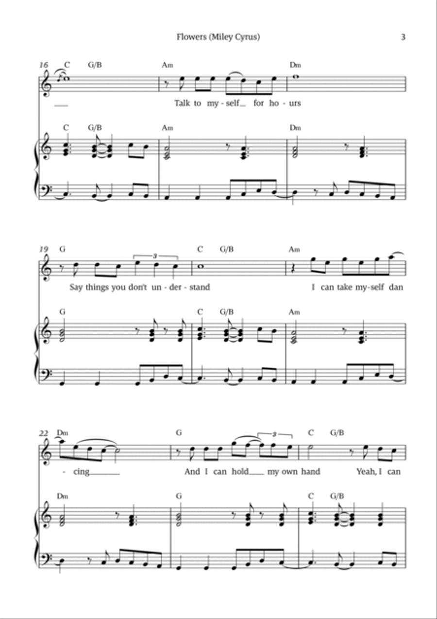 Flowers Voice scores gallery preview page 3