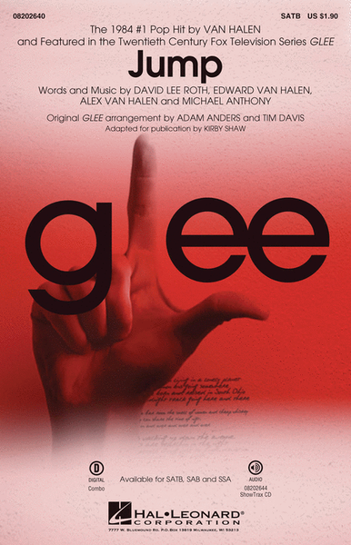 Jump by Glee Cast 4-Part - Sheet Music