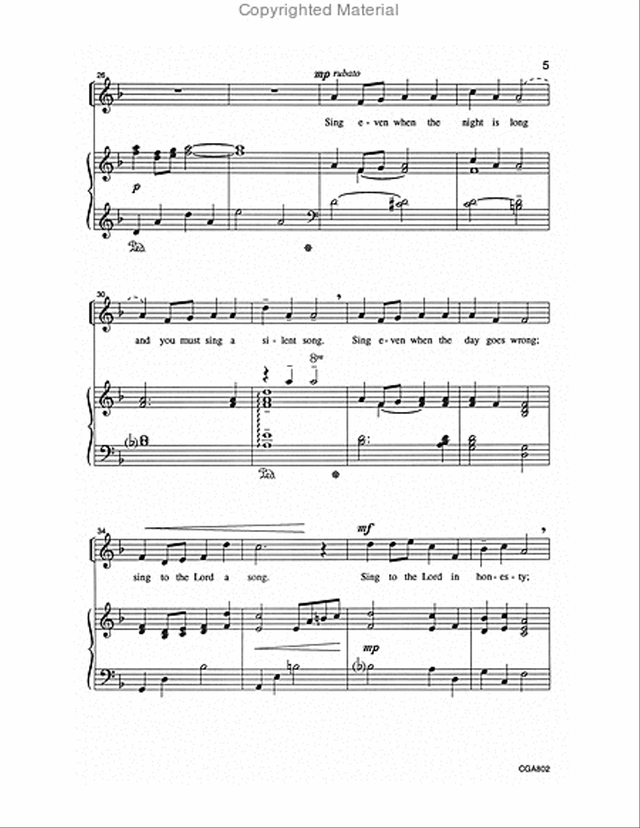 Let Us Rejoice and Sing Unison Choir scores gallery preview page 4