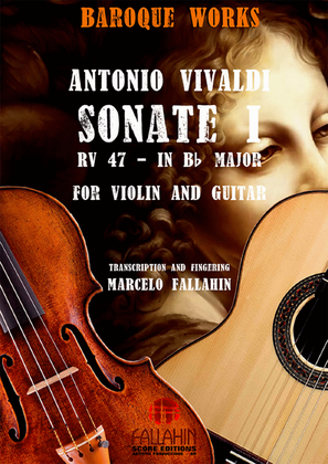 Book cover for SONATE I (IN Bb MAJOR - RV 47) - ANTONIO VIVALDI - FOR VIOLIN AND GUITAR