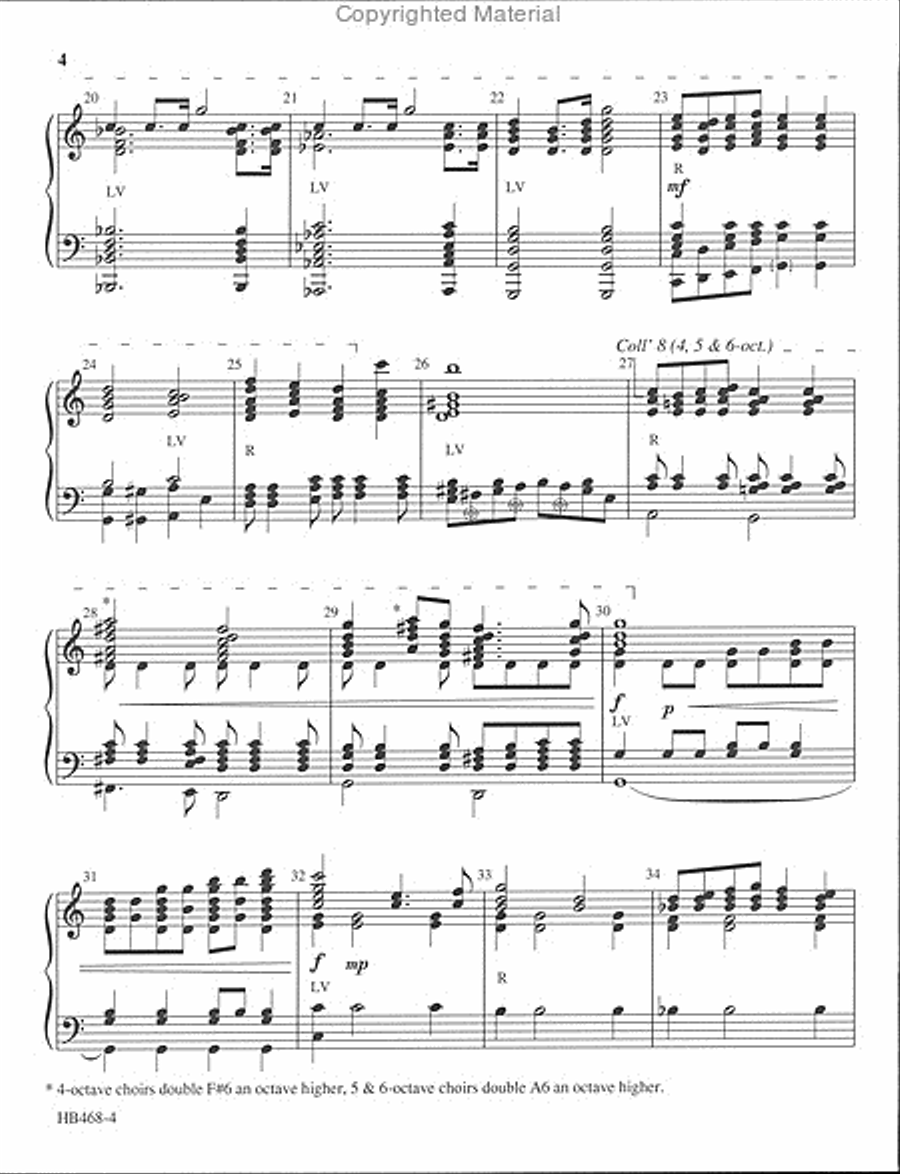 Thine Be the Glory - Krug 5-Octaves scores gallery preview page 4