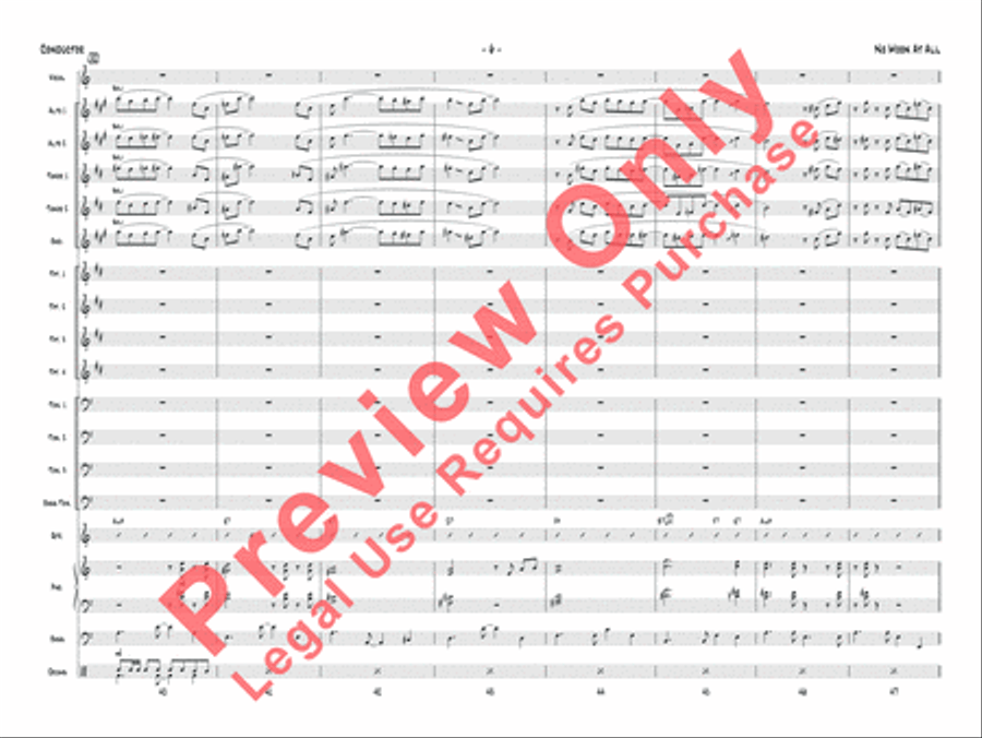No Moon at All Jazz Ensemble scores gallery preview page 22