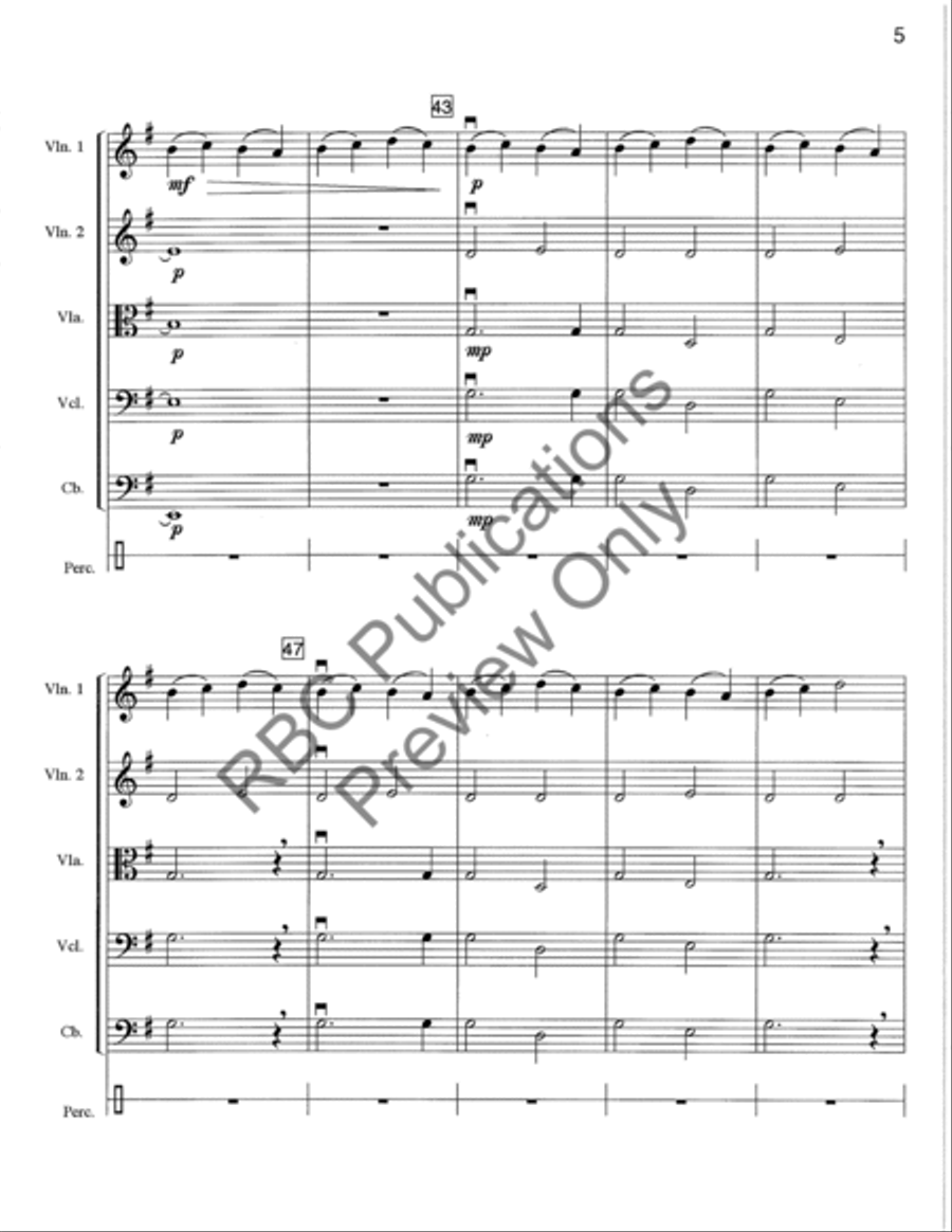 We Three Kings Rock (Score) String Orchestra scores gallery preview page 8