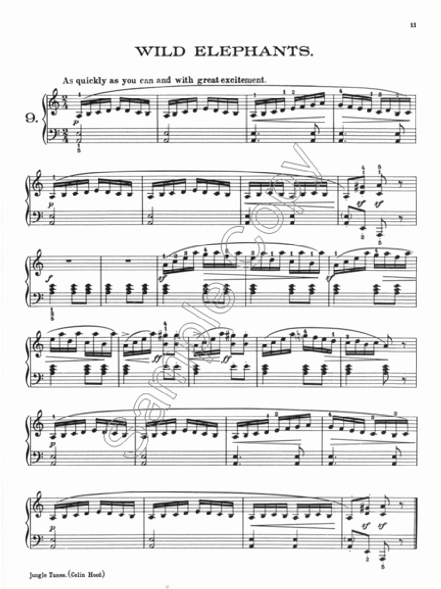 Jungle Tunes Piano Solo scores gallery preview page 4