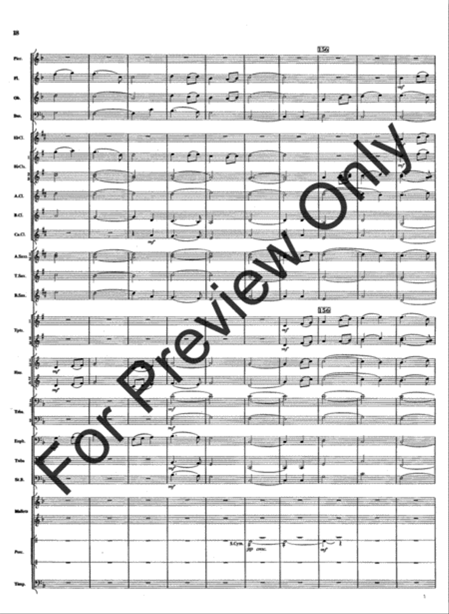 Rivercrest Overture Concert Band scores gallery preview page 20