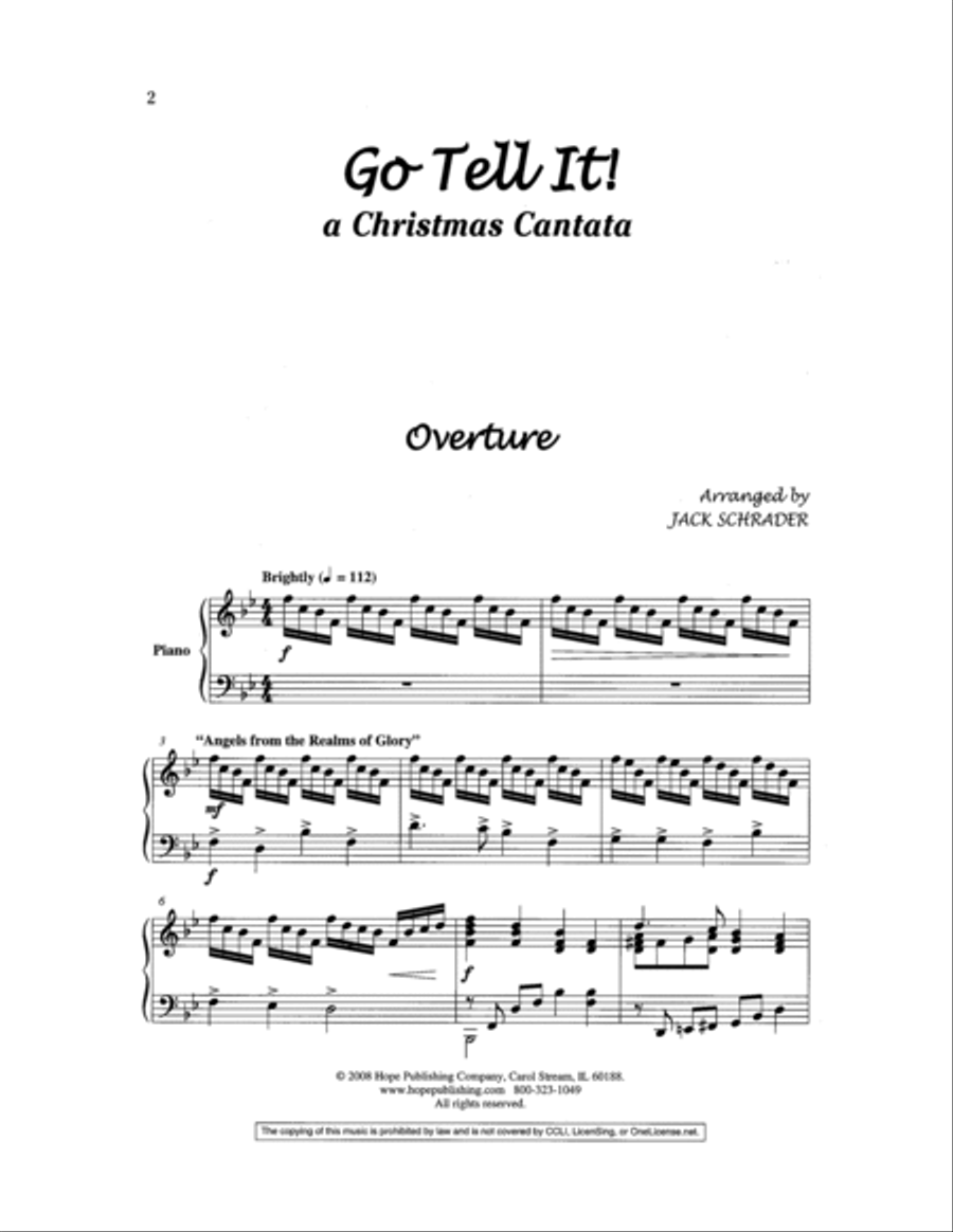 Go Tell It 4-Part scores gallery preview page 5