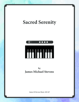 Book cover for Sacred Serenity - Flute & Piano