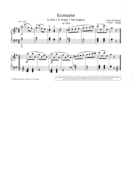 Ecossaise in G major