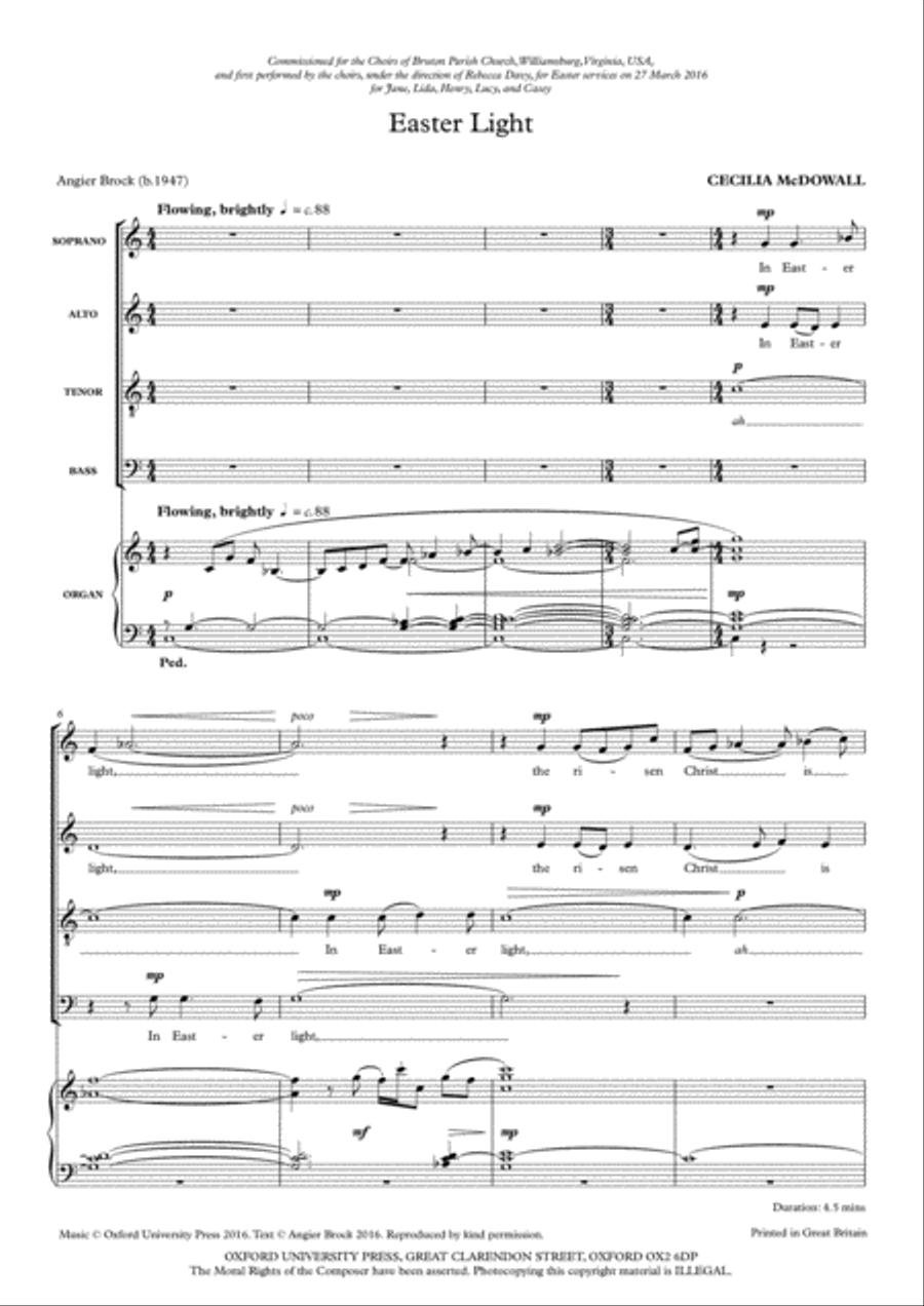 Easter Light 4-Part scores gallery preview page 2